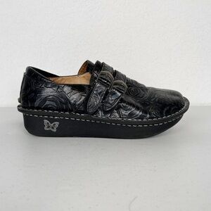 Allegria ALL -571 Clog Alli Black and Silver Rose